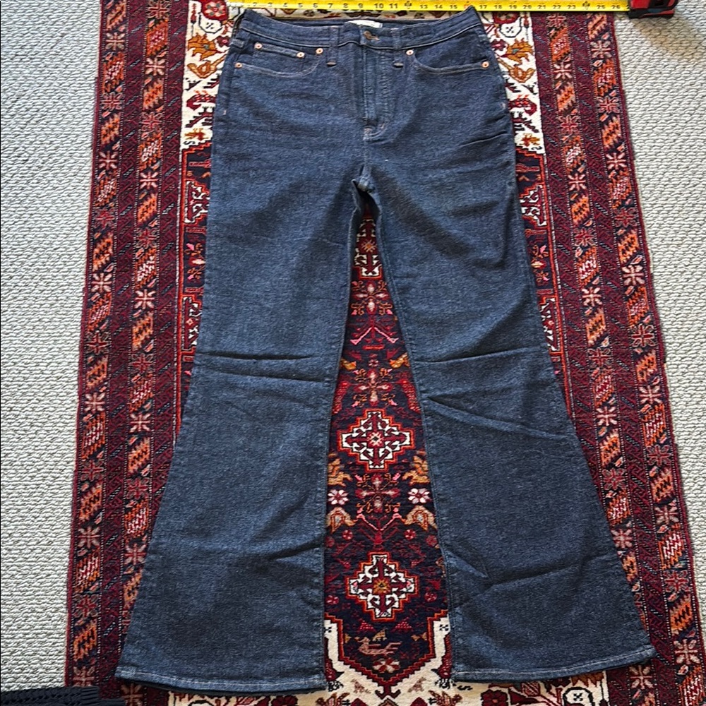 Madewell Blue Flare Wide Leg Jeans